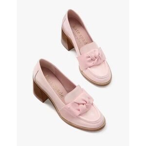 Kate Spade Light Pink Block Heel Loafers